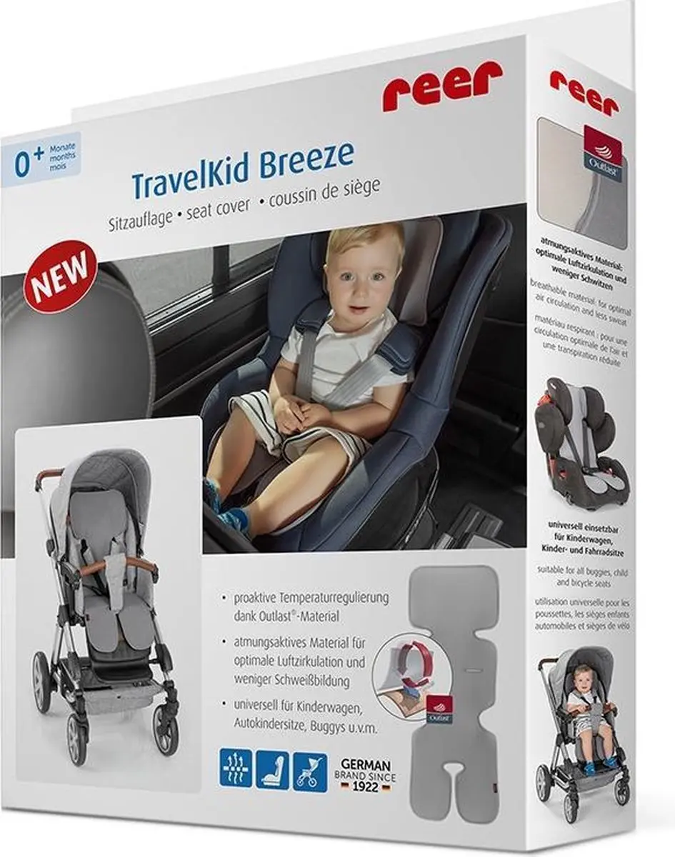 Reer Travelkid Breeze Inlegkussen - Grijs