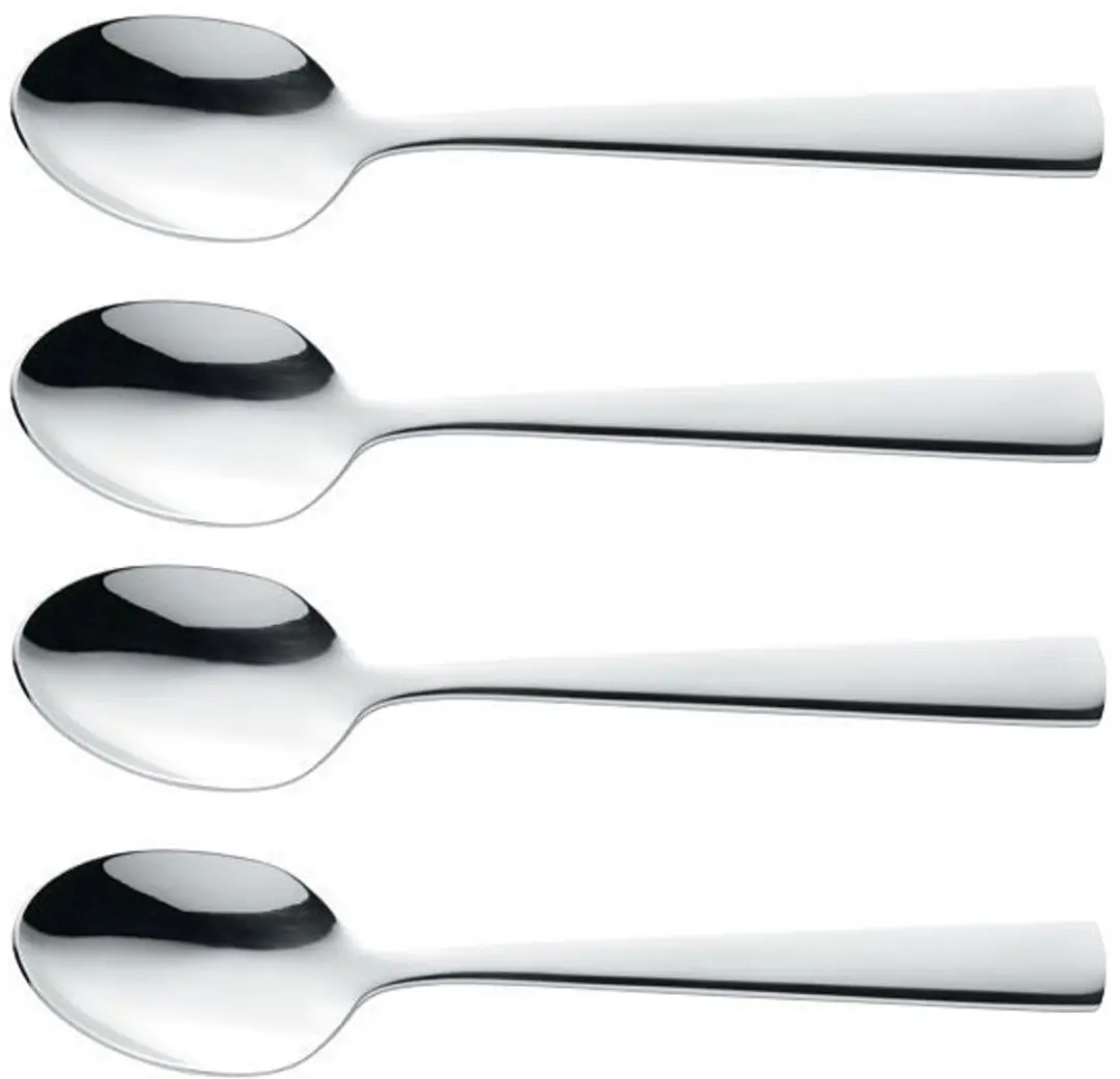 Amefa Moderno Theelepels - 4 Stuks - Zilver