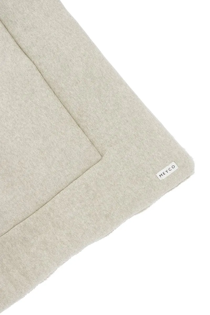 Meyco Baby Knit Basic Teddy Boxkleed 77x97cm - Sand Melange