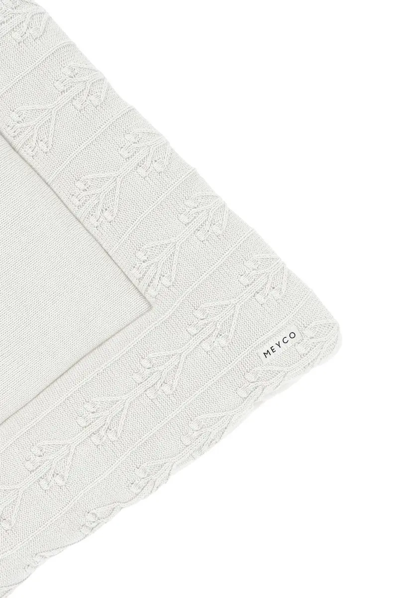 Meyco Baby Romantic Flower Boxkleed 77x97cm - Offwhite