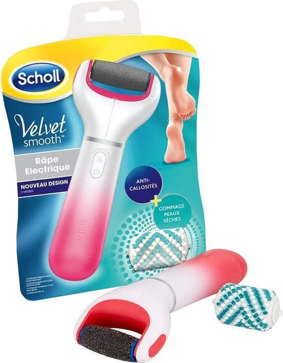 Scholl EXPERT CARE Electric Foot File 2-in-1 - Paars/Wit