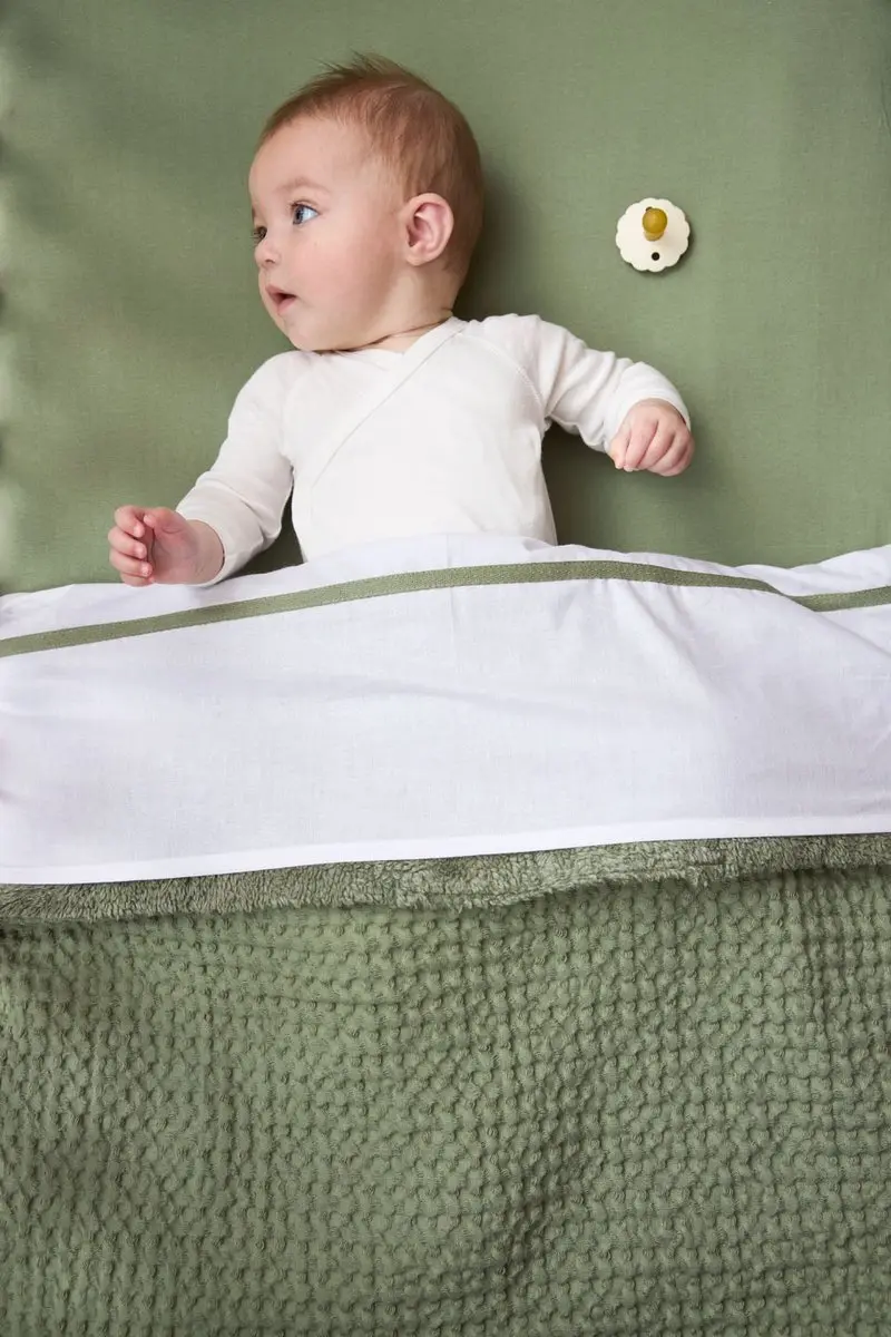 Meyco Baby Uni Hoeslaken Juniorbed - 70x140/150cm - Olive Green
