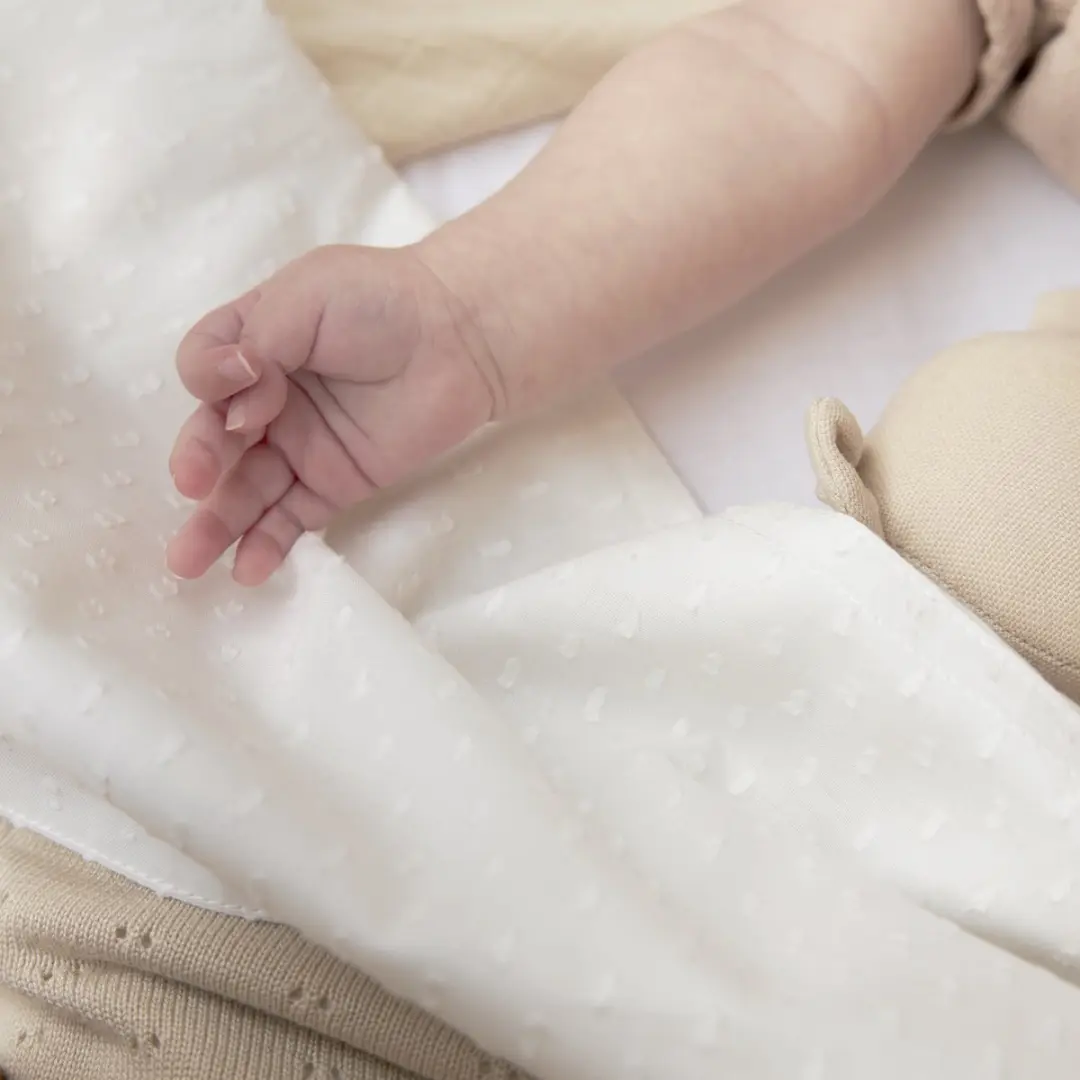 Meyco Baby Plume Wieglaken 75x100cm - Offwhite