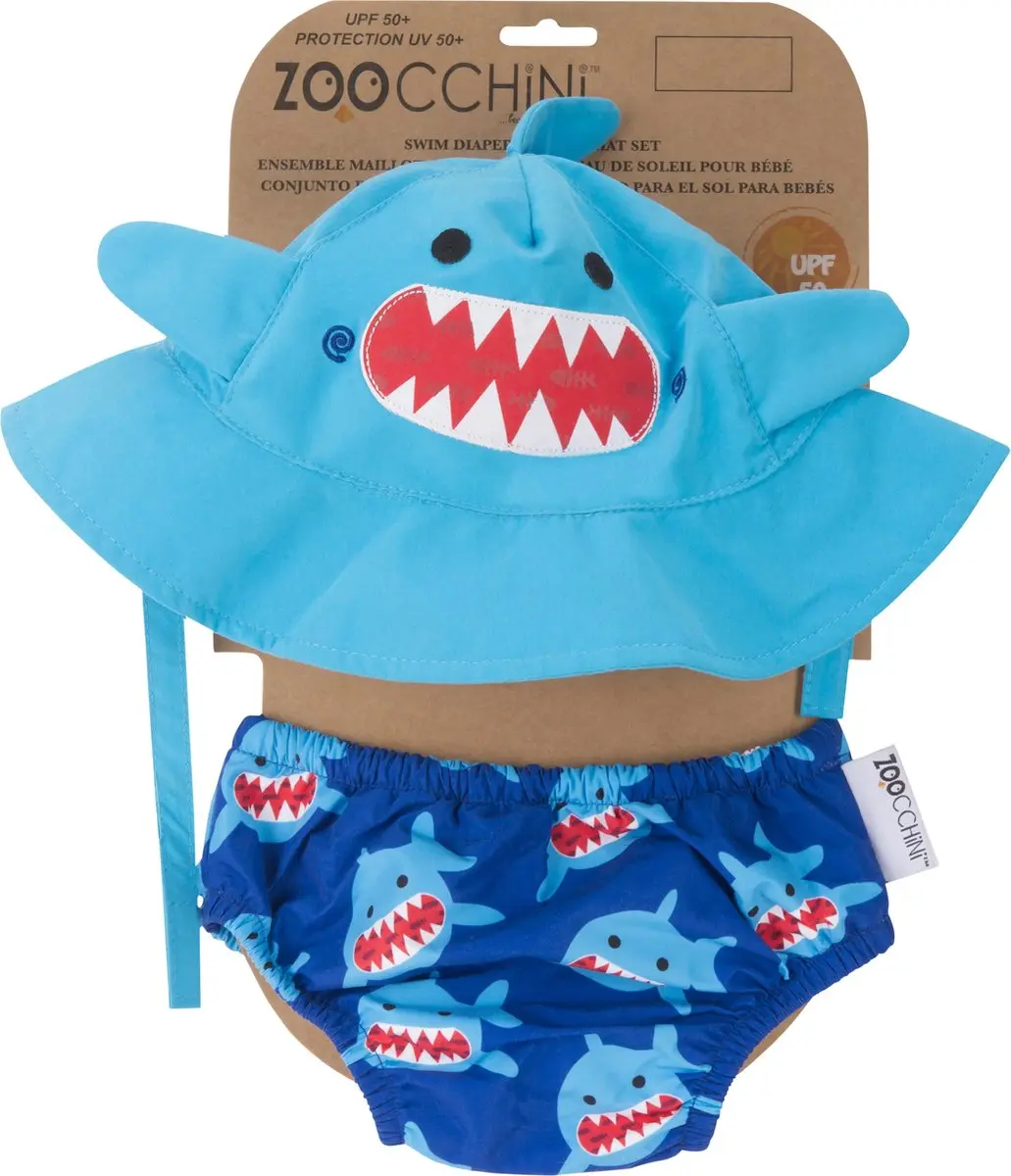 Zoocchini Sherman the Shark Zwemsetje S - 2 Stuks