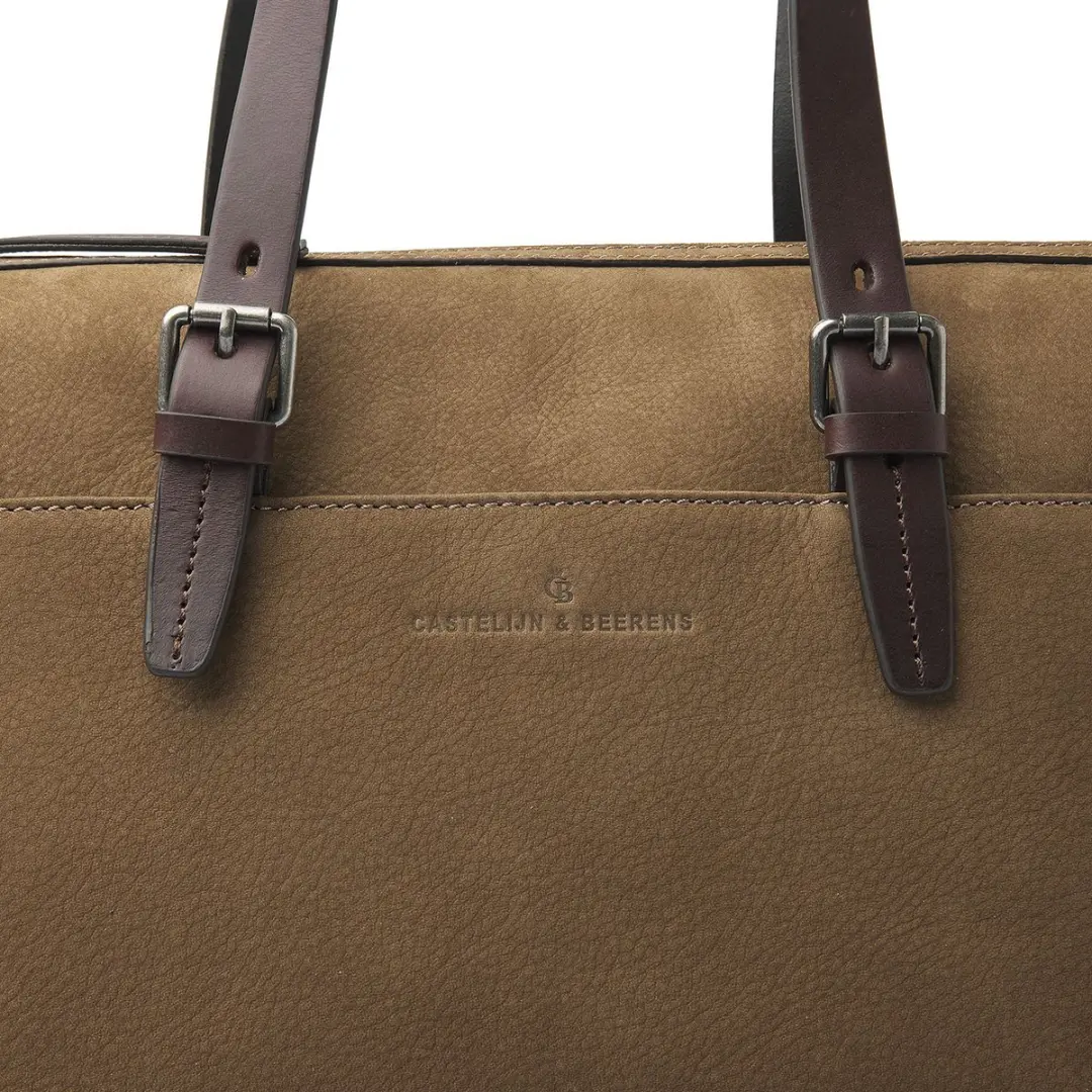Castelijn & Beerens Laptoptas Veneto 15.6" - Taupe