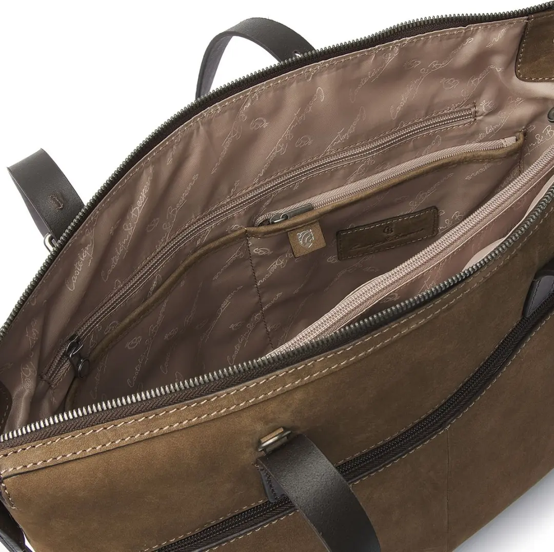 Castelijn & Beerens Laptoptas Veneto 15.6" - Taupe - afbeelding 6 van 6