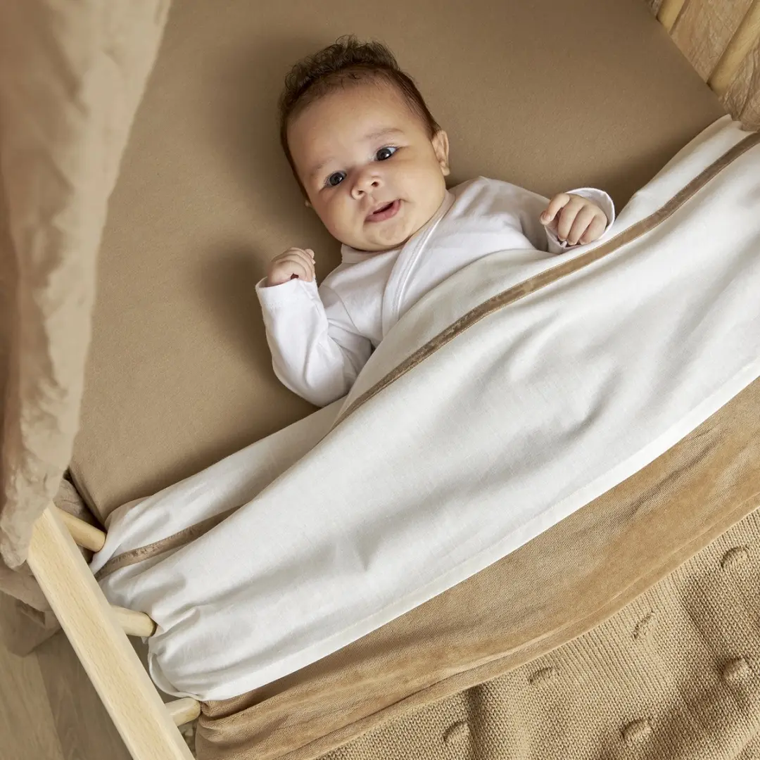 Meyco Baby Uni Hoeslaken Wieg - 2 Stuks 40x80/90cm Taupe