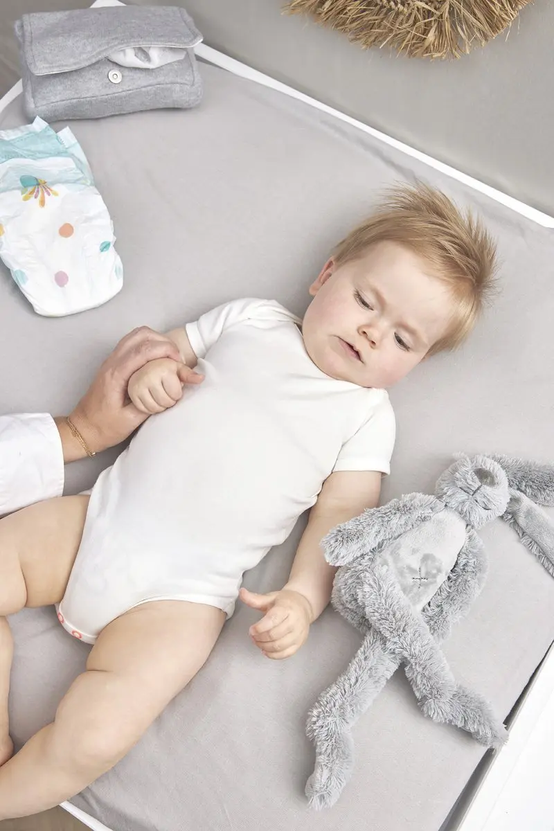 Meyco Baby Uni Aankleedkussenhoes 85x75cm - Lichtgrijs
