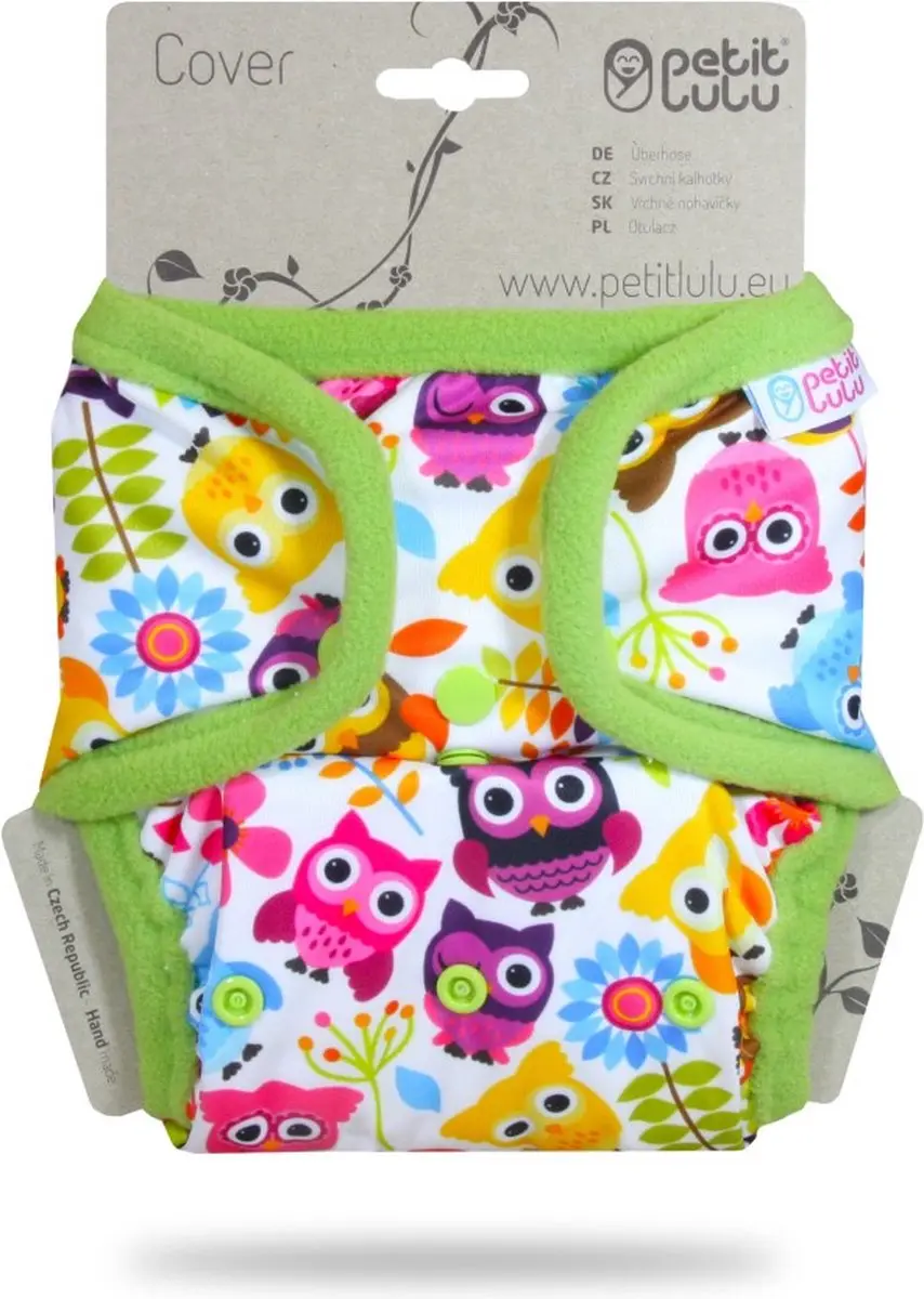 Petit Lulu Fluffy Organic Overbroekje One Size - Happy Owls