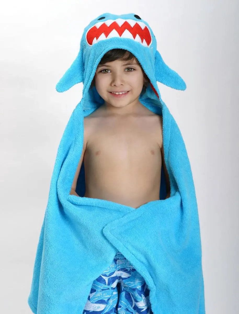 Zoocchini Badcape Sherman the Shark - One Size