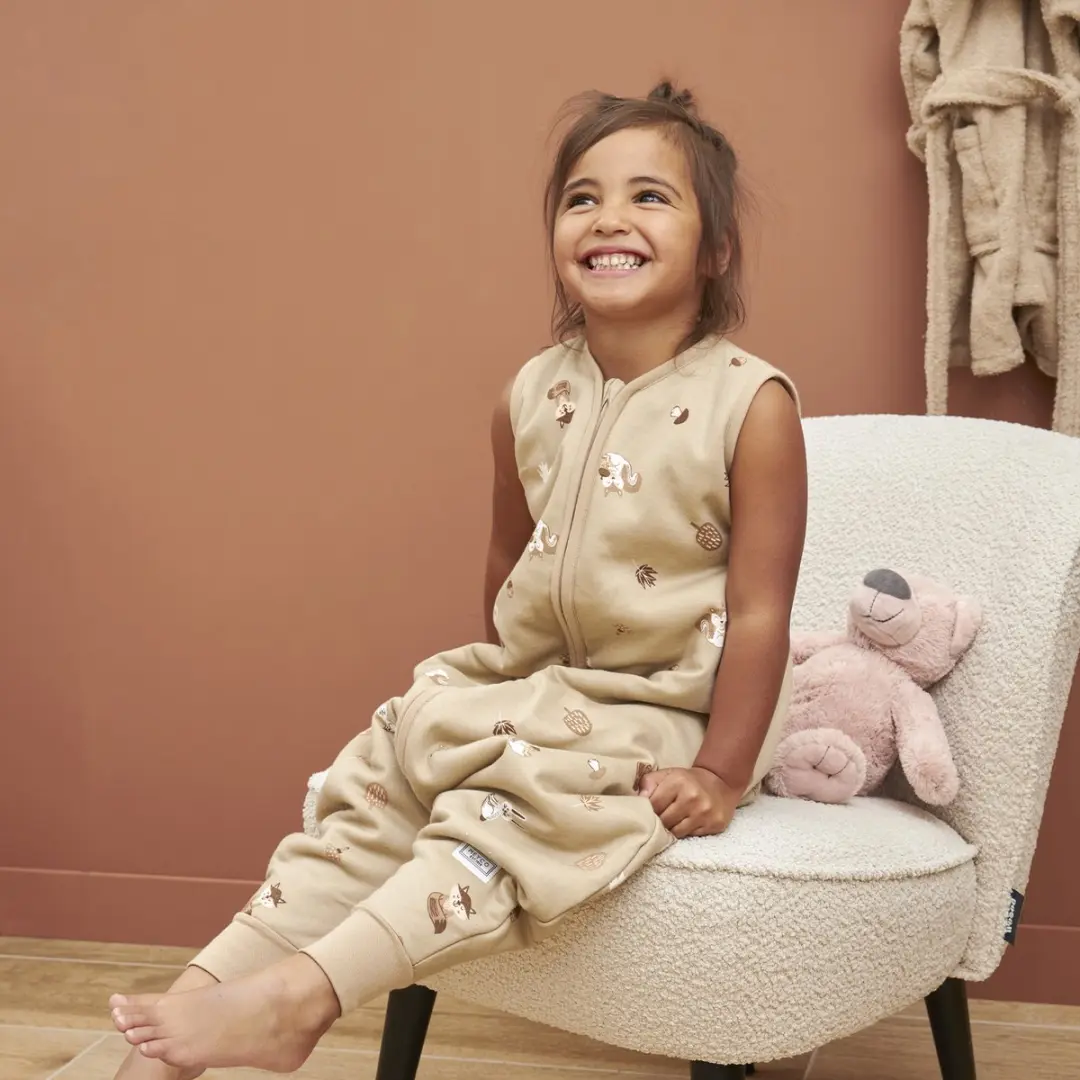 Meyco Baby Slaapzak Winter Forest Animals Jumper - 92cm - Sand - afbeelding 6 van 6