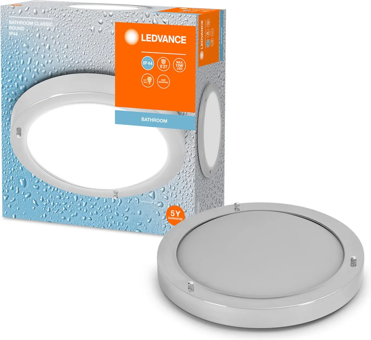 LEDVANCE Classic Round Plafondlamp 280mm - Zwart - afbeelding 6 van 6
