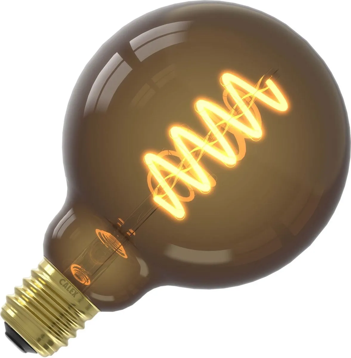 Calex LED Filament Globe E27 4W - Warm Wit 1800K - Amber - afbeelding 6 van 6
