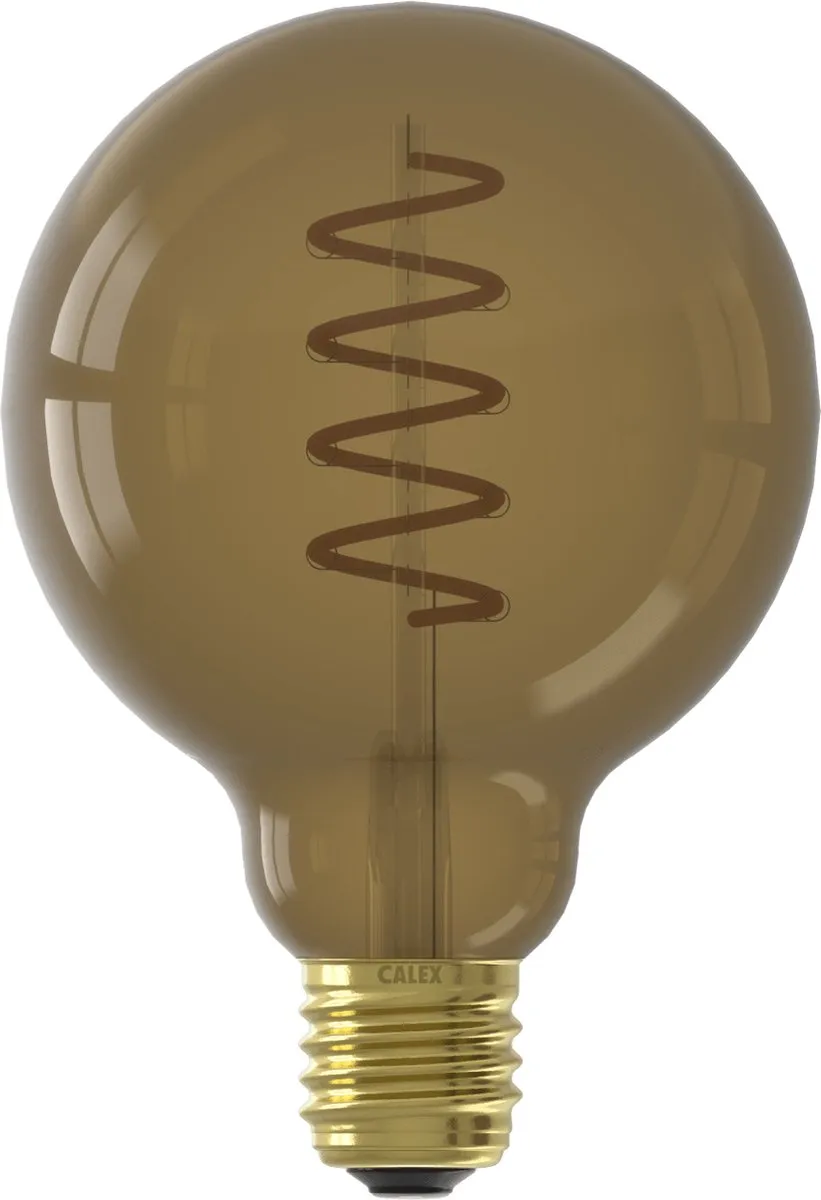 Calex LED Filament Globe E27 4W - Warm Wit 1800K - Amber