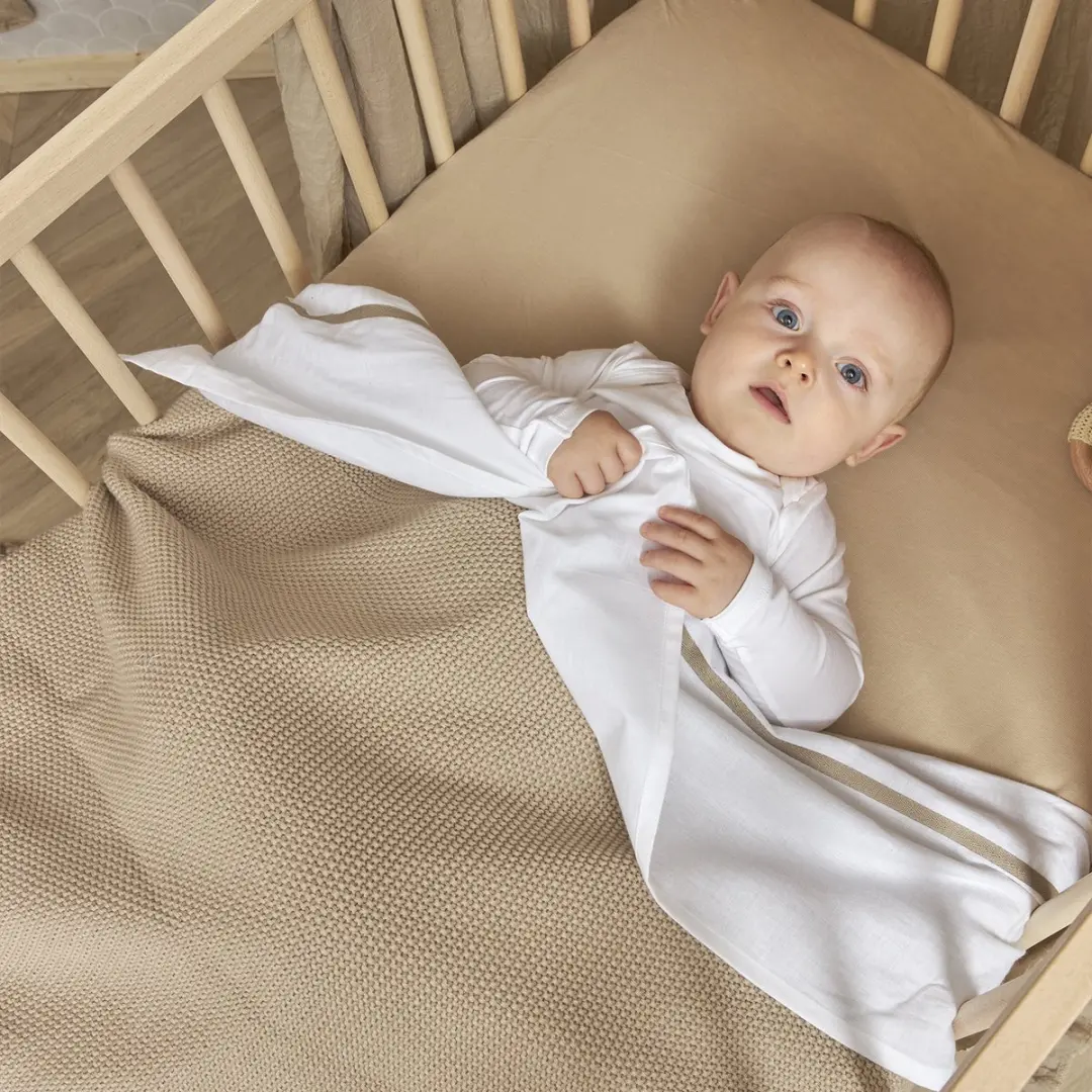 Meyco Baby Uni Hoeslaken Ledikant - 2 Stuks 60x120cm Sand - afbeelding 6 van 6