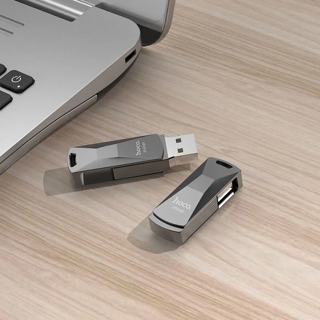Hoco H100707 USB Stick 128GB - Grijs