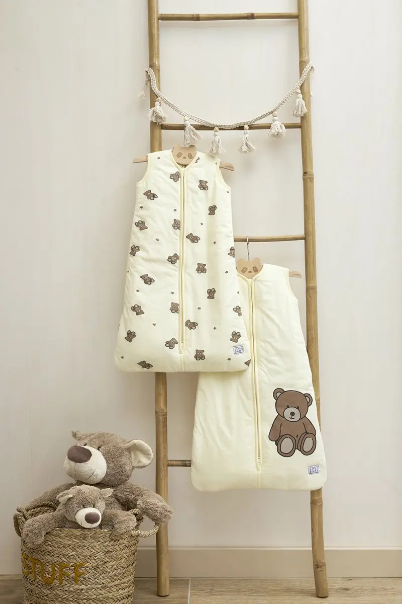 Meyco Baby Slaapzak Winter Teddy Bear - 2 Stuks - 90cm