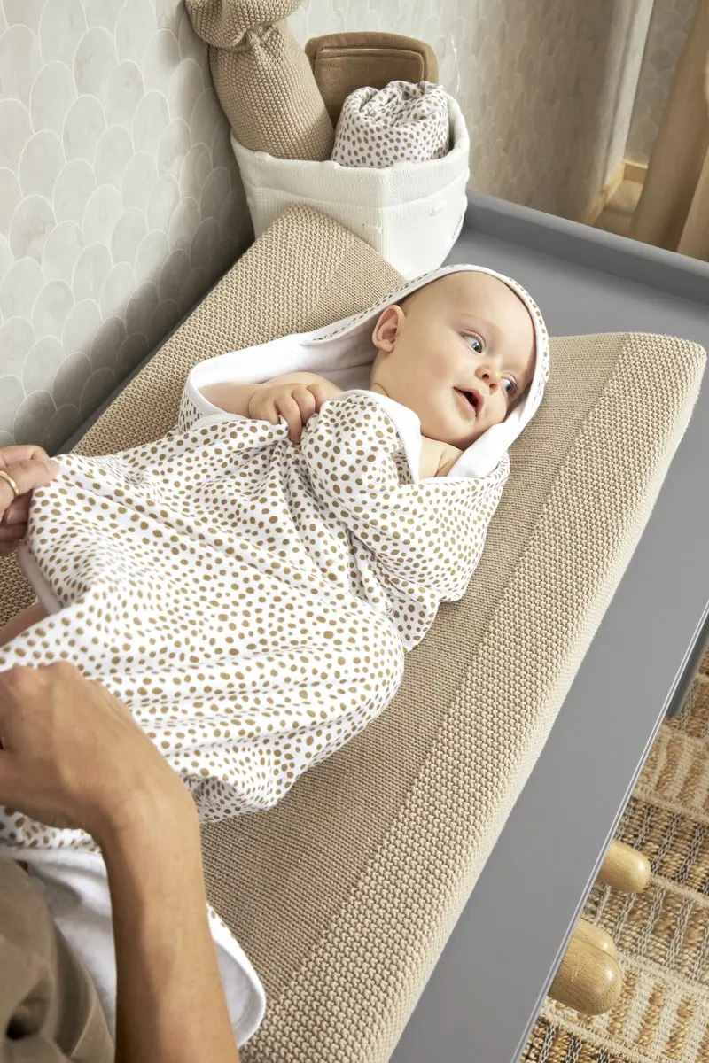 Meyco Baby Knots Commodemandje - Offwhite - 5L