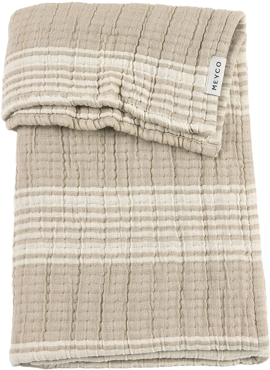Meyco Baby Stripe Jacquard Wiegdeken 75x100cm