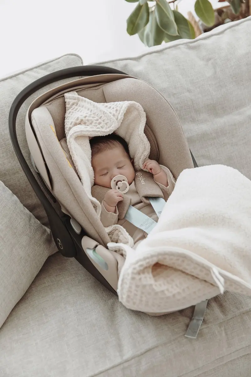 Meyco Baby Wafel Teddy Voetenzak Nature 40x82cm