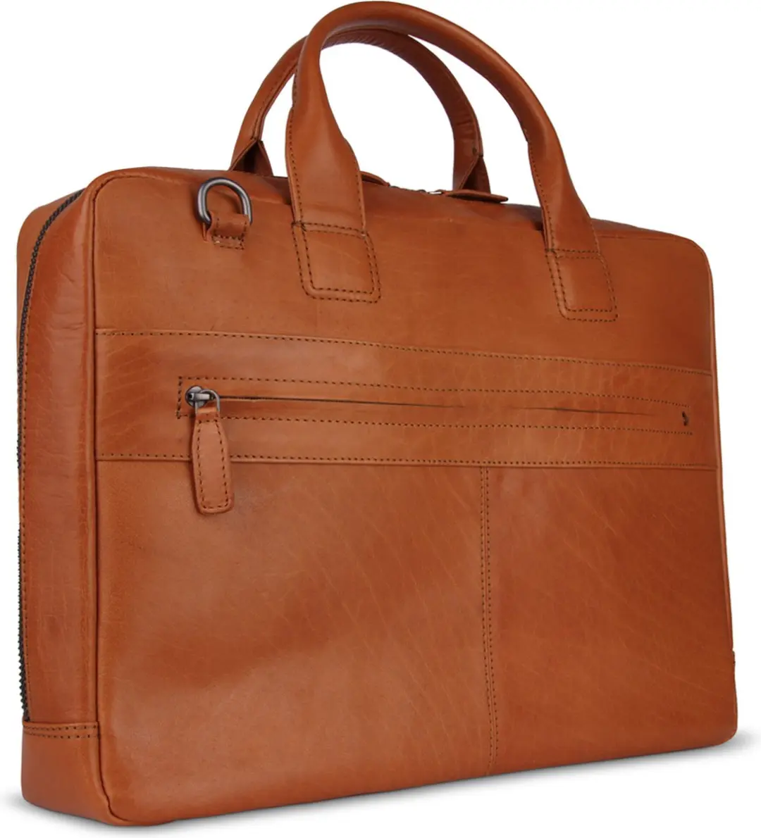Plevier Onyx laptoptas 17-17.3 inch cognac.