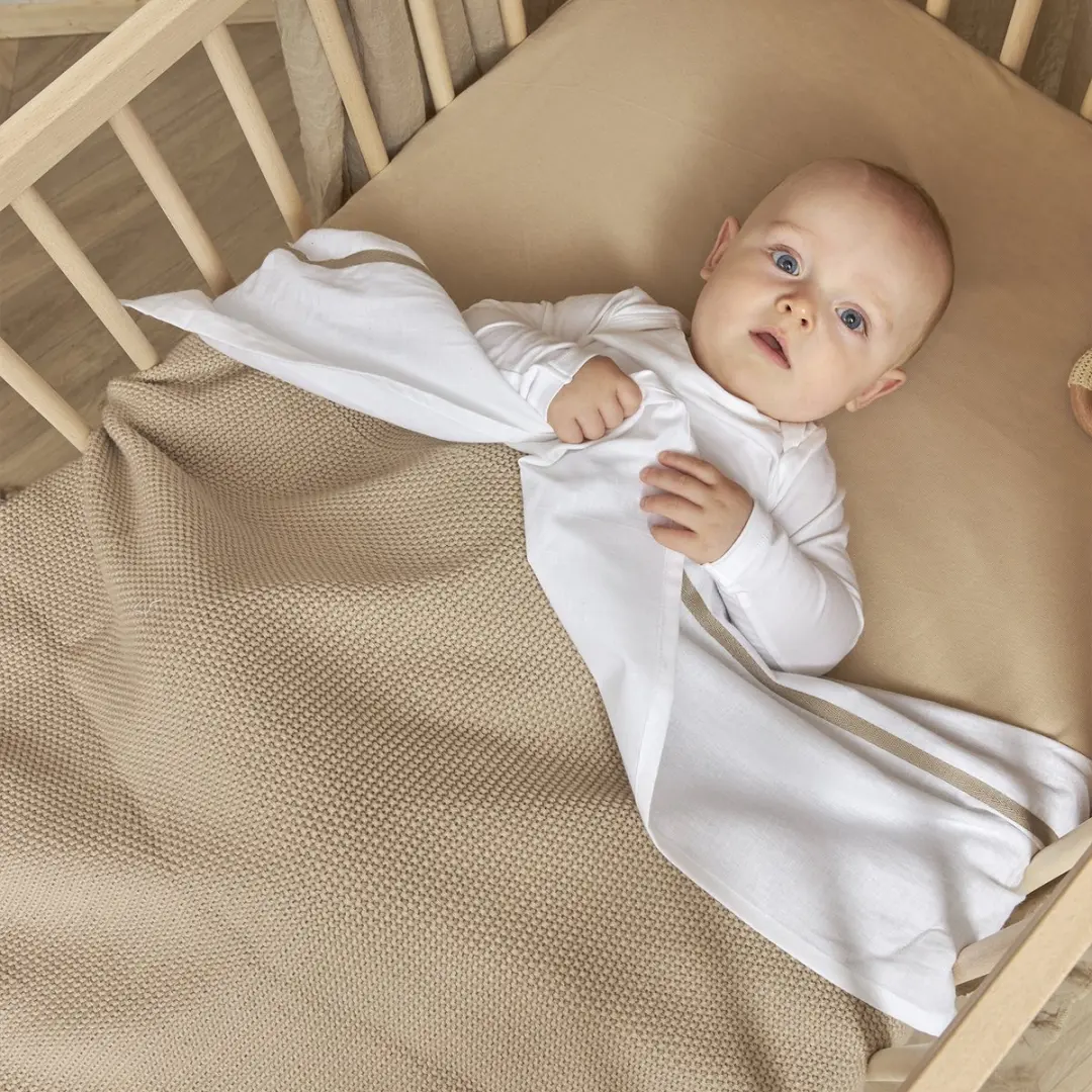 Meyco Baby Uni Hoeslaken Juniorbed Sand 70x140/150cm