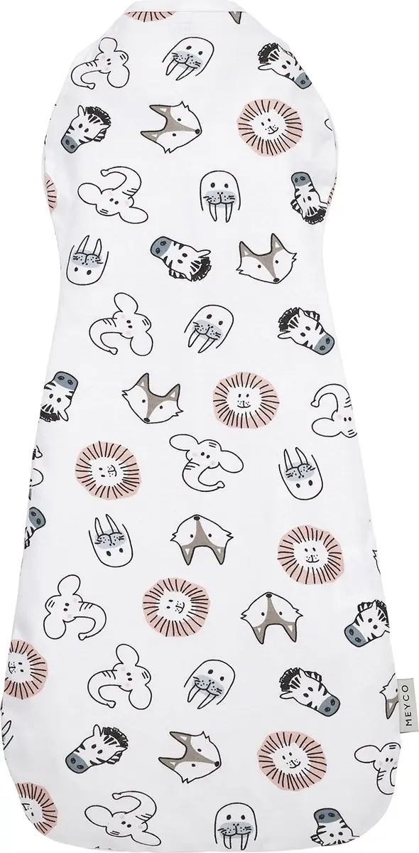 Meyco Baby Animal Inbakerslaapzak 70cm - 0.3 TOG - Multicolor