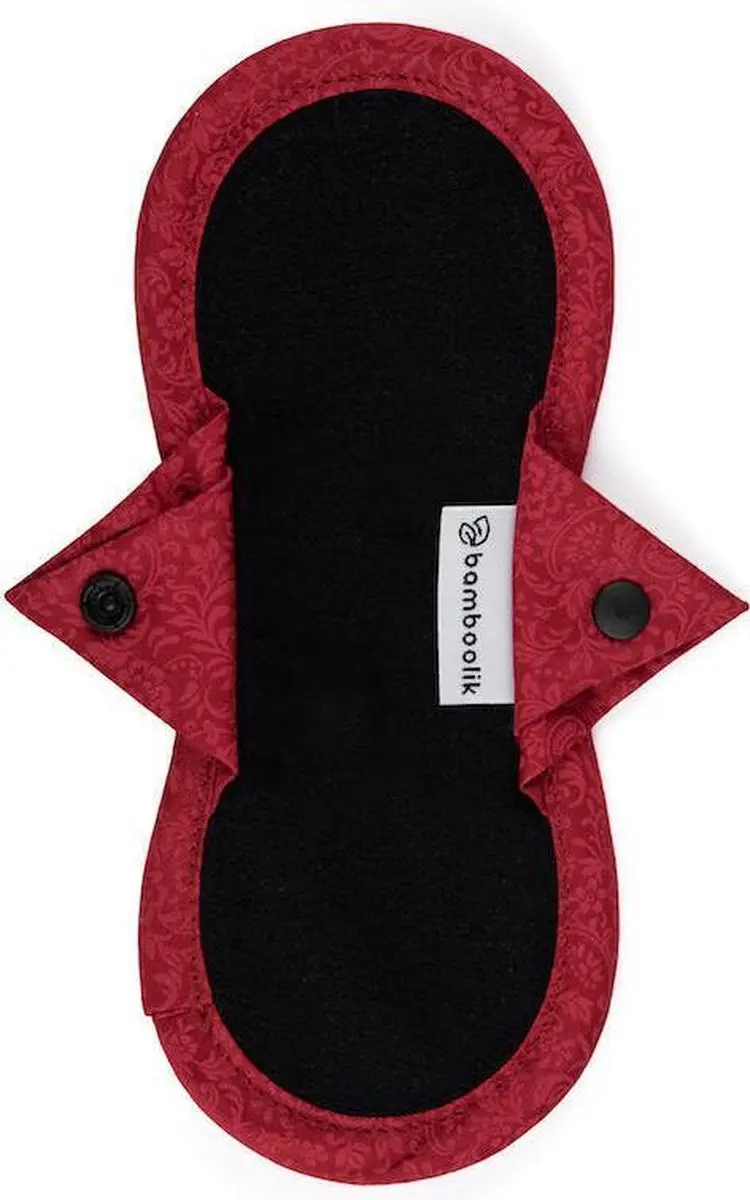 Bamboolik Bio Satin Katoen Inlegkruisjes - Rood - afbeelding 6 van 6