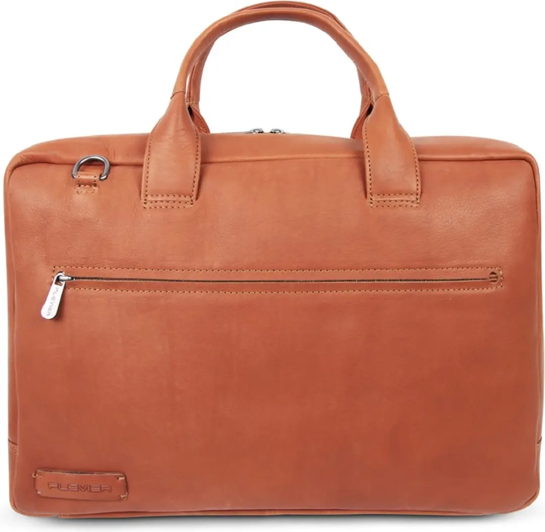 Plevier Lloyd laptoptas 17-17.3 inch cognac.