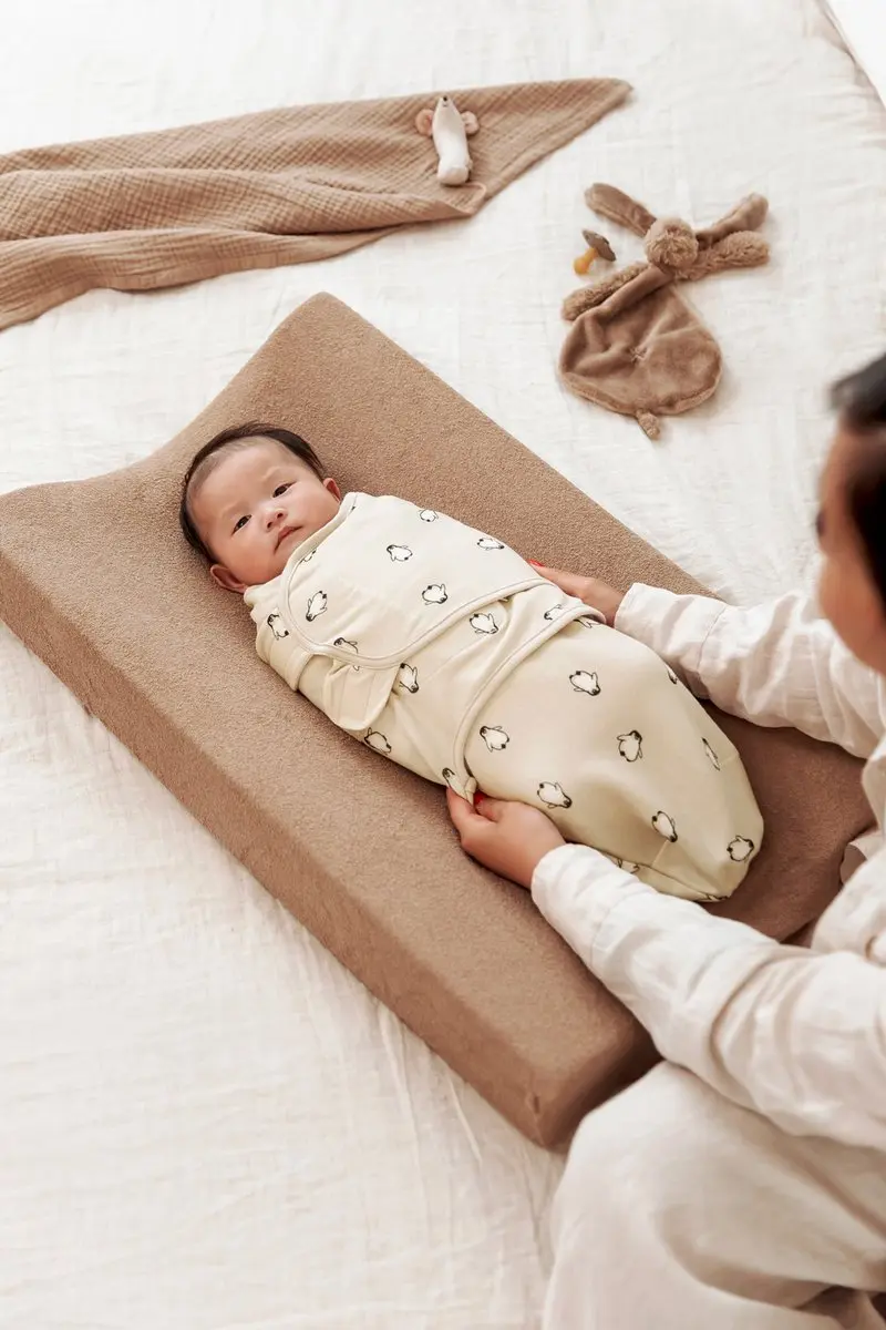 Meyco Baby Uni Aankleedkussenhoes - 2 Stuks 50x70cm - Taupe