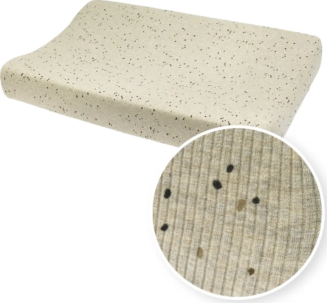 Meyco Baby Rib Mini Spot Aankleedkussenhoes 50x70cm