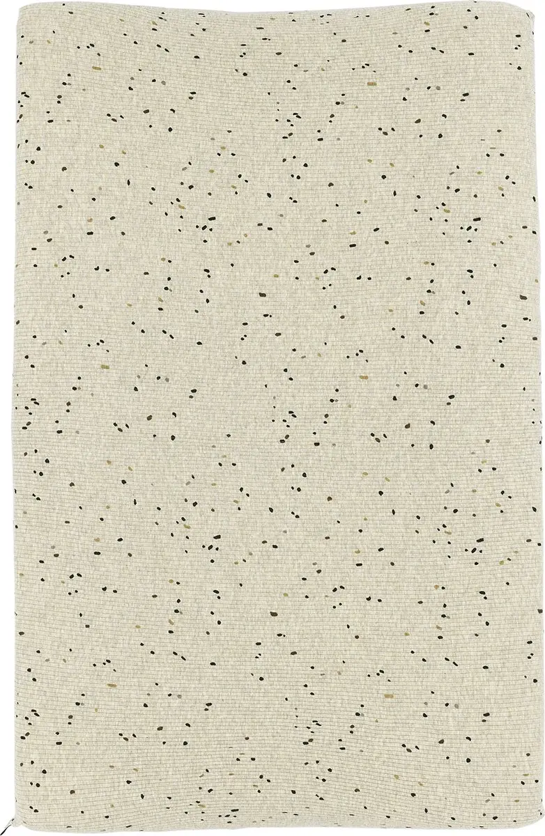 Meyco Baby Rib Mini Spot Aankleedkussenhoes 50x70cm - Sand Melange