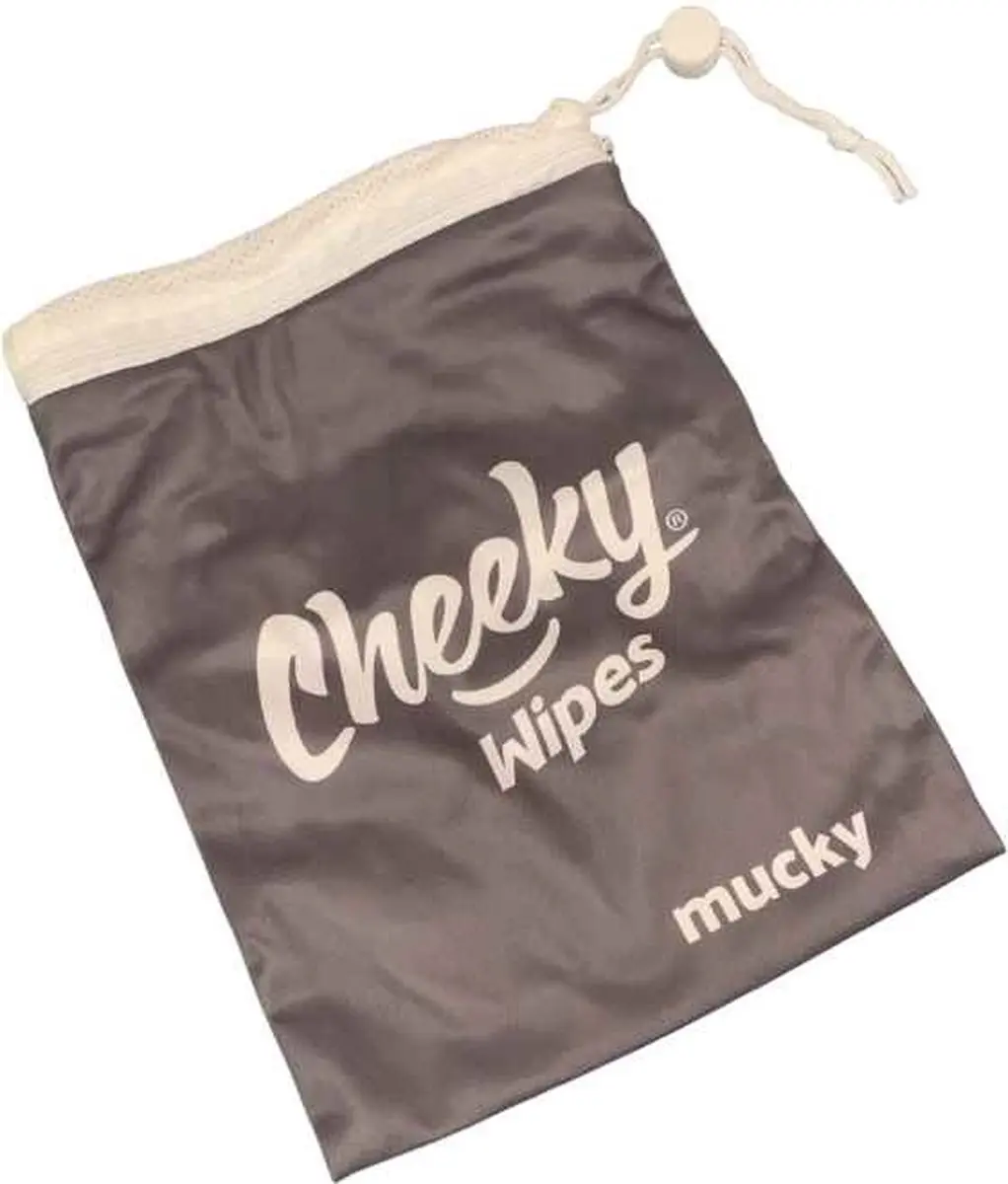 Cheeky Wipes Mucky Wipes Bag - Groen - Waterdicht Reistasje