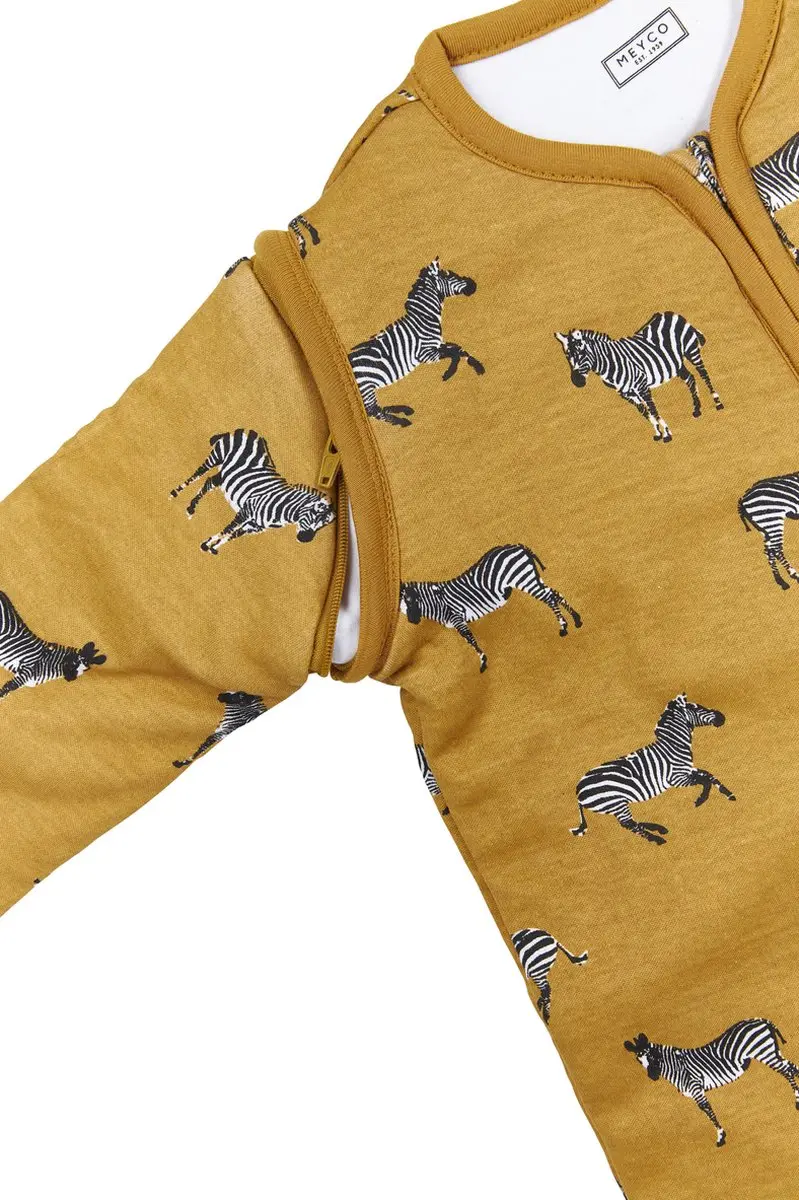 Meyco Baby Zebra Slaapzak - 70cm - Honey Gold