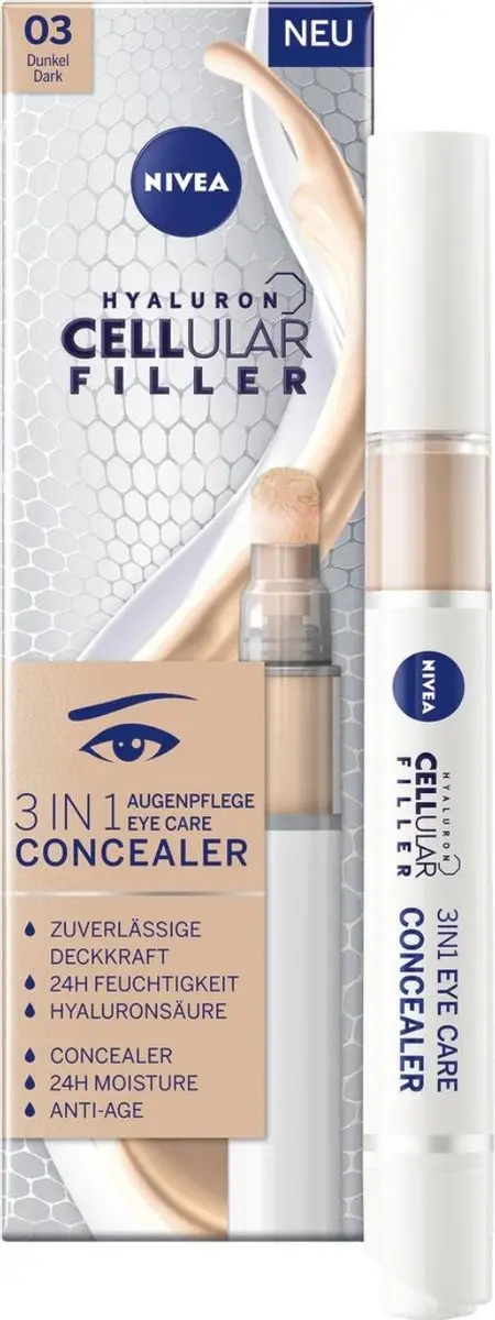 NIVEA Cellular Hyaluron 3-in-1 Oogcontourcreme 4ml