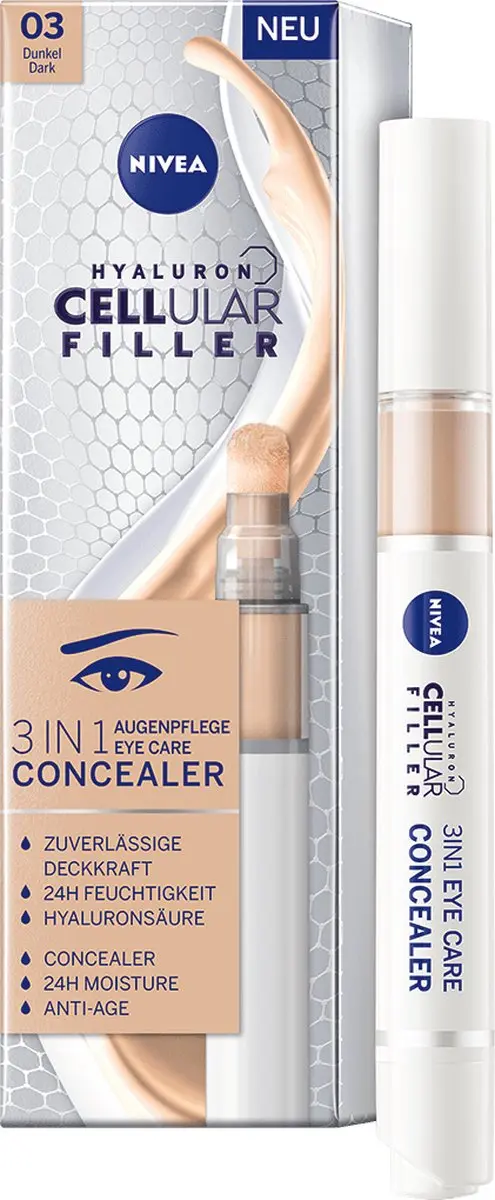 NIVEA Cellular Hyaluron 3-in-1 Oogcontourcreme 4ml