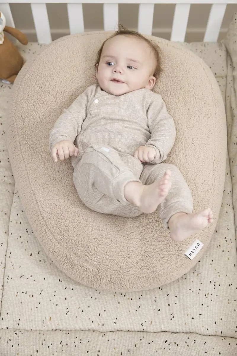 Meyco Baby Teddy Relaxhoes voor Voedingskussen - Sand