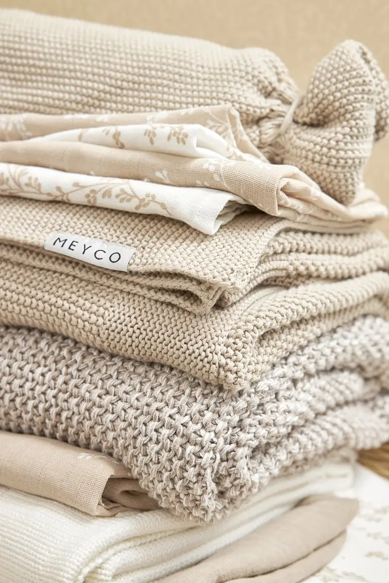 Meyco Baby Branches Monddoekjes 30x30cm - 3 Stuks - Sand - afbeelding 6 van 6