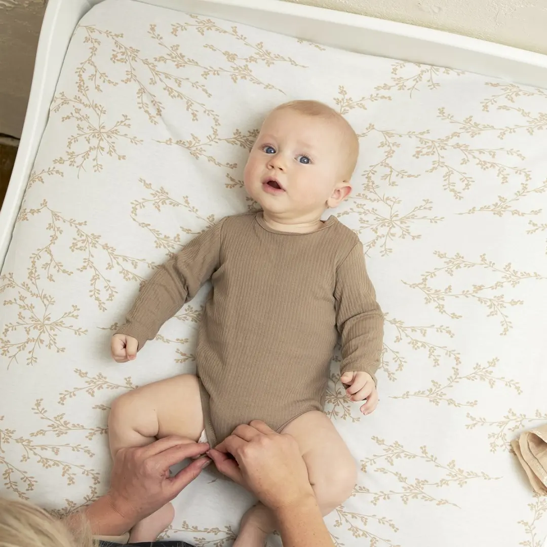 Meyco Baby Branches Monddoekjes 30x30cm - 3 Stuks - Sand