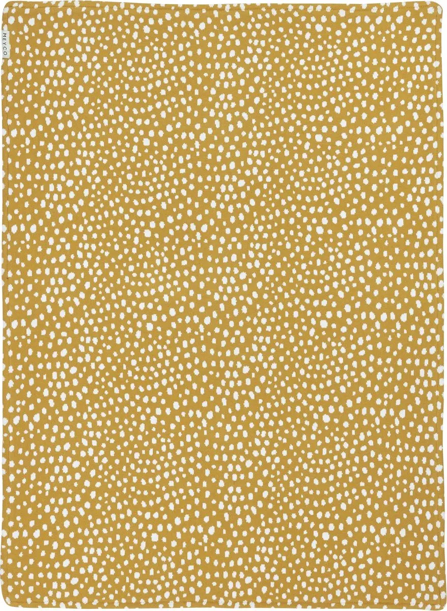 Meyco Baby Cheetah Velvet Ledikantdeken 100x150cm - Honey Gold - afbeelding 6 van 6