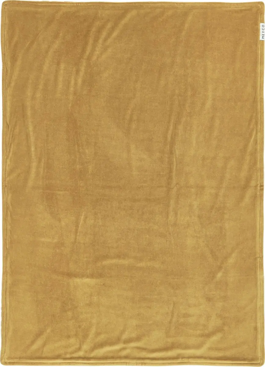 Meyco Baby Cheetah Velvet Ledikantdeken 100x150cm - Honey Gold