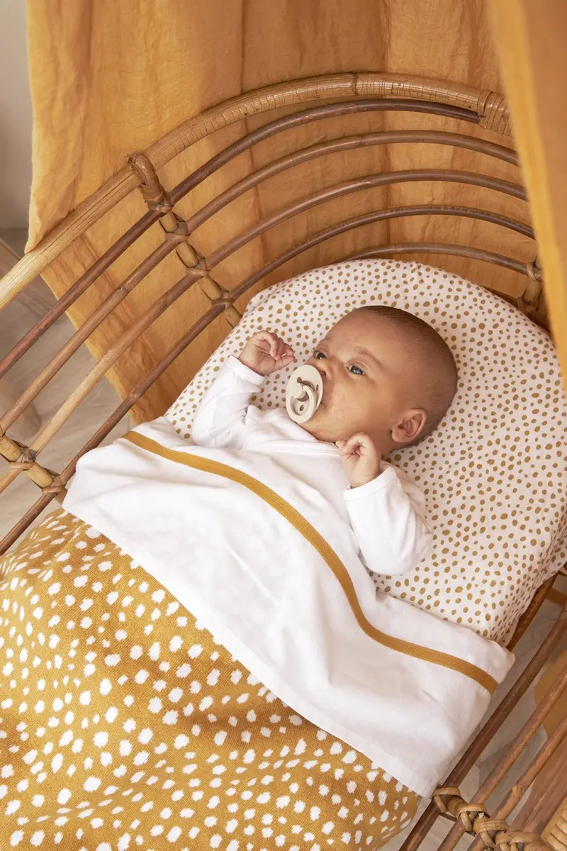 Meyco Baby Cheetah Velvet Ledikantdeken 100x150cm - Honey Gold