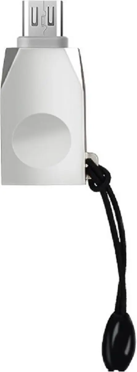 Hoco UA10 Micro-USB naar USB Adapter - OTG Support - Grijs