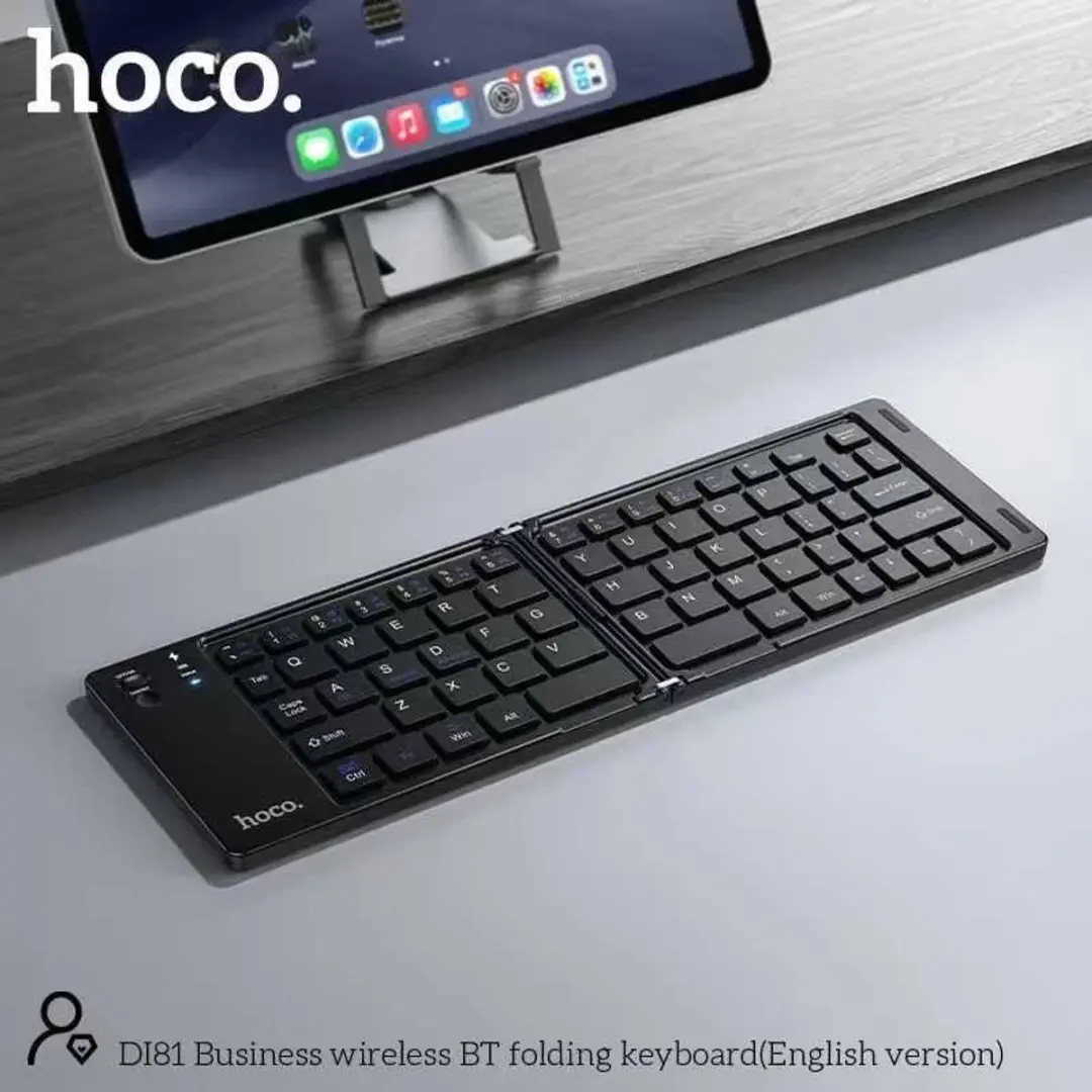Hoco DI81 Opvouwbaar Toetsenbord - Zwart