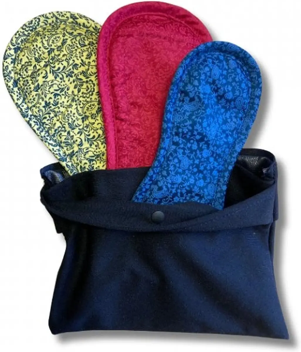 Bamboolik Wetbag Waterdichte Luieretui 17x14cm - 2 Vakken - Zwart