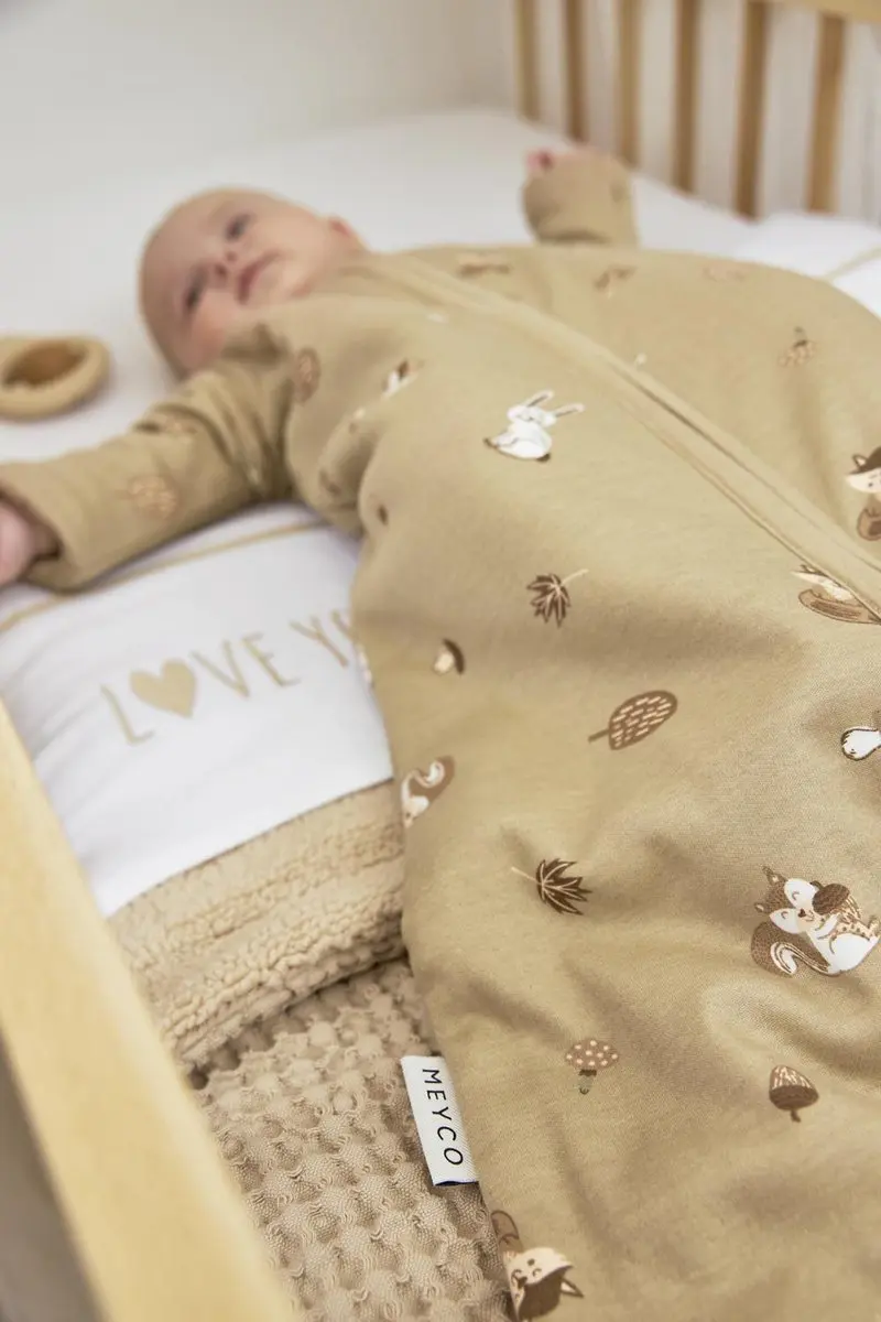Meyco Baby Forest Animals Slaapzak 4 Seizoenen - 3.0 TOG - Sand
