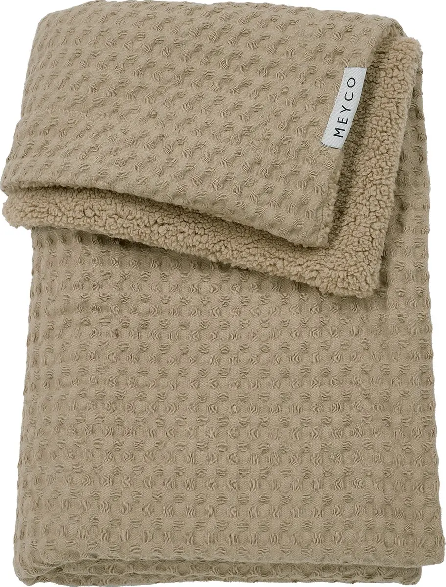 Meyco Baby Wafel Teddy Deken 100x150cm