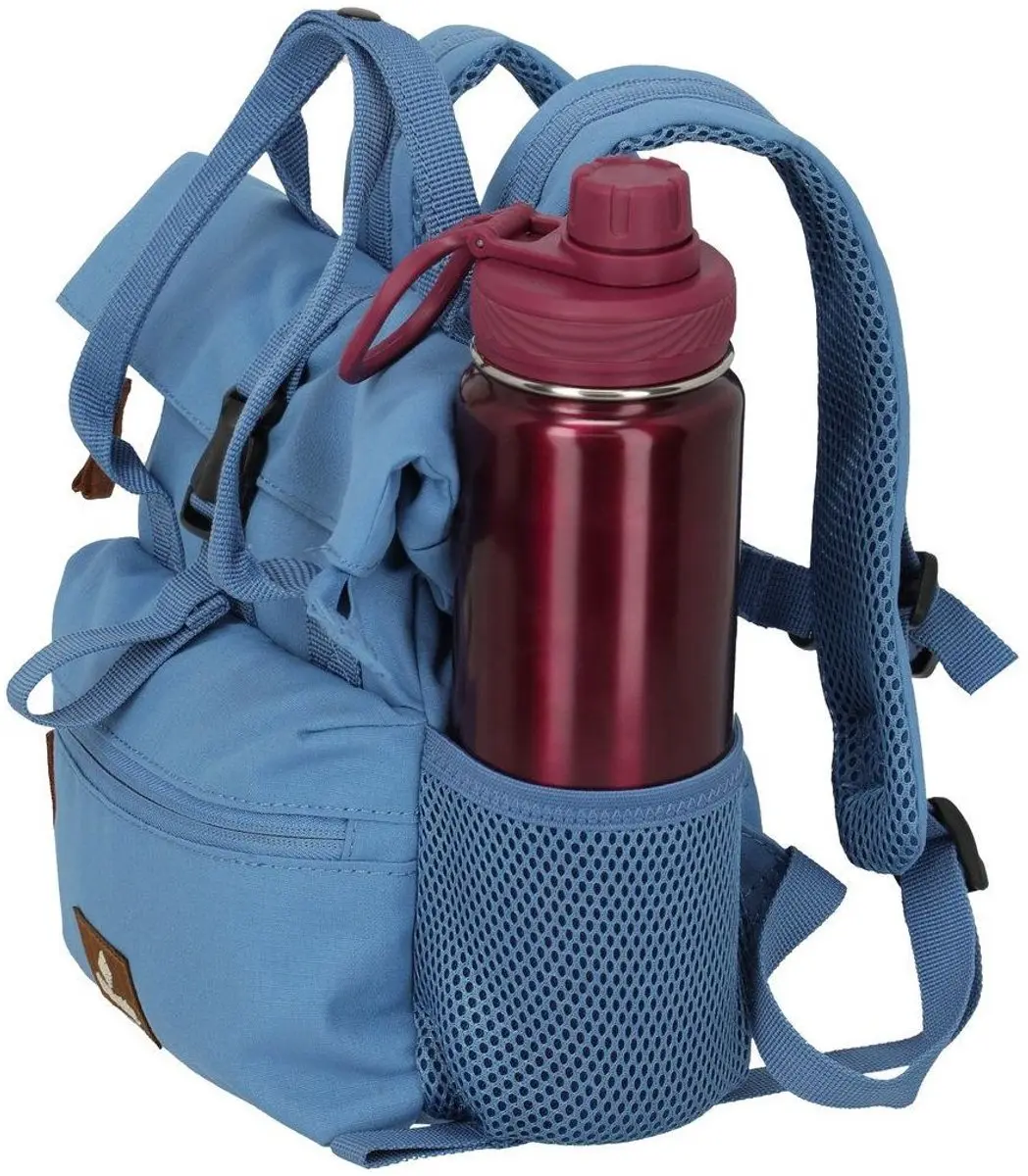 Travelite Basics Short Handle Rollup Rugzak - 1 Vak - Blauw