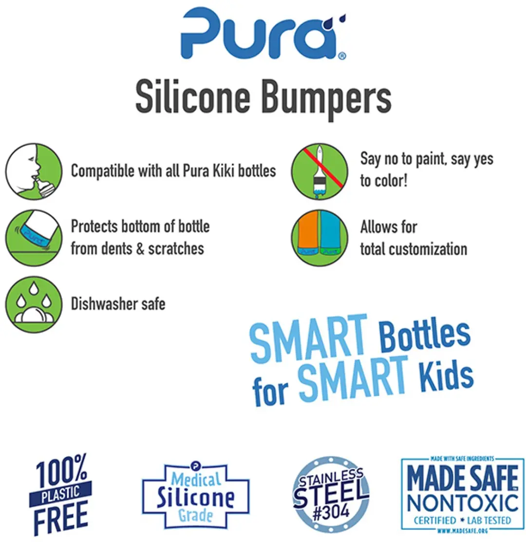 Pura Silicone Bumpers - Mint - 2 Stuks