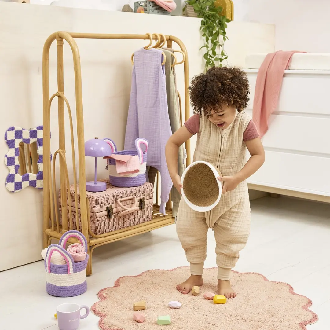 Meyco Baby Uni Zomer Slaapoverall Jumper 104cm - Soft Sand
